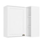 Gabinete Aéreo Esquinero Classy con 1 Puerta en MDF Color Blanco