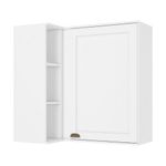 Gabinete Aéreo Esquinero Classy con 1 Puerta en MDF Color Blanco