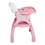 Silla de Bebé para Comer Kínder 2 en 1 Estampados de Triángulos Color Verde y Celeste