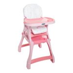 Silla de Bebé para Comer Kínder 2 en 1 Estampados de Triángulos Color Verde y Celeste