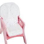 Silla de Bebé para Comer Kínder 2 en 1 Estampados de Triángulos Color Verde y Celeste