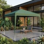 Toldo Plegable Color Verde de 3 x 3 x 2.5 Metros