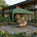 Toldo Plegable Color Verde de 3 x 3 x 2.5 Metros