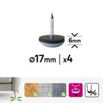 Conteras Redondas PVC Transparente de 14 Mm 4 Pzas
