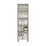 Vitrina Alta con Puertas de Vidrio y Repisas para Almacenamiento Classy