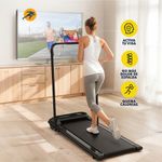 Walkingpad con Barra Ajustable para Caminar en Casa con Pantalla LCD