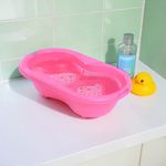 Bañera para Bebé Diseño Flipper Pead Ergonómica Color Rosa