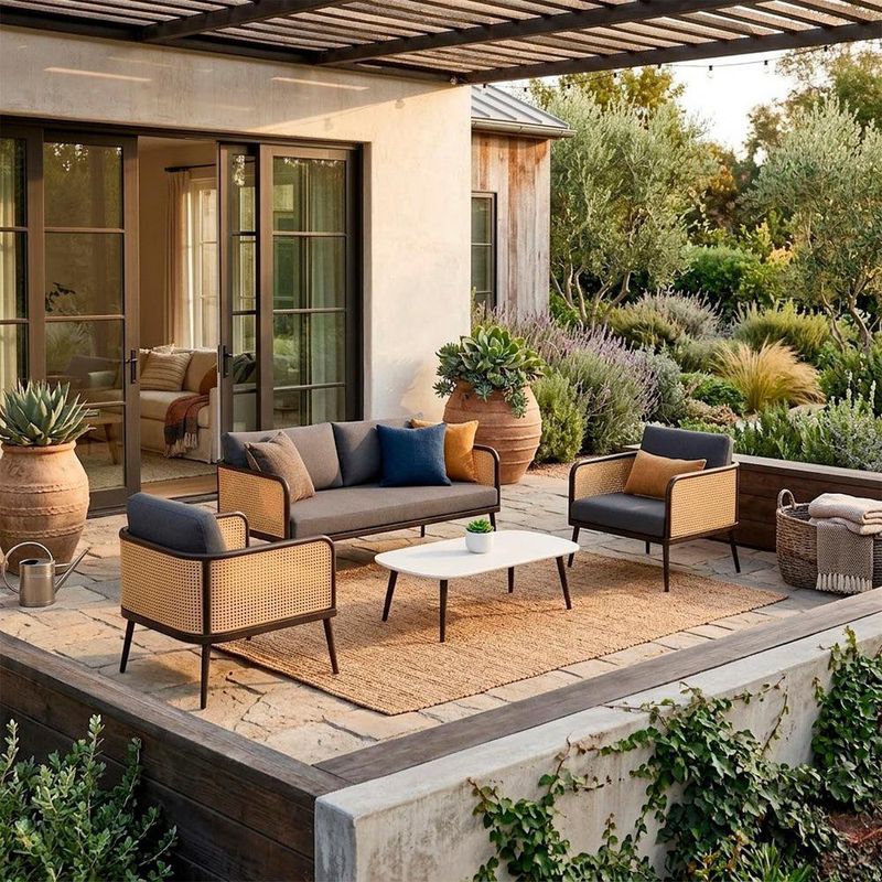 Set de 4 Piezas de Jardín Pepe 4 Gris