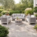 Set de 4 Muebles de Exterior Liana Gris