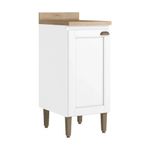 Gabinete Base Classy de 40 cm con 1 Puerta para Cocina en MDF Color Blanco