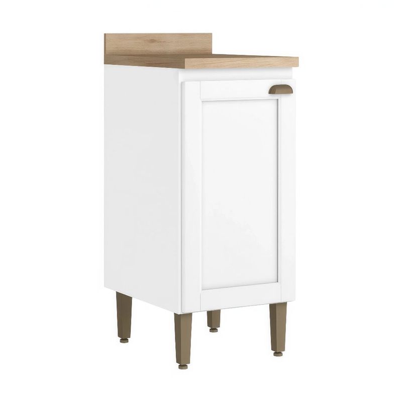 Gabinete Base Classy de 40 cm con 1 Puerta para Cocina en MDF Color Blanco