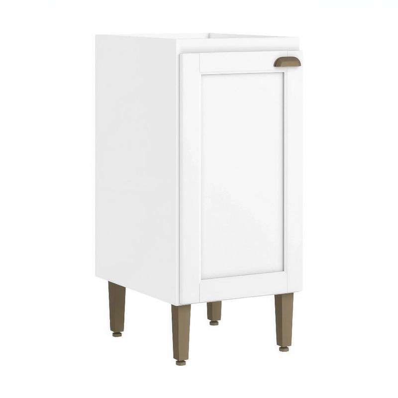 Gabinete Base Classy de 40 cm con 1 Puerta para Cocina en MDF Color Blanco