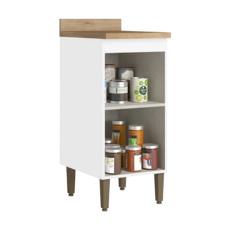 Gabinete Base Classy de 40 cm con 1 Puerta para Cocina en MDF Color Blanco