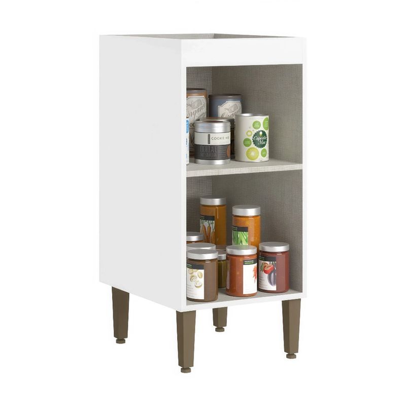 Gabinete Base Classy de 40 cm con 1 Puerta para Cocina en MDF Color Blanco