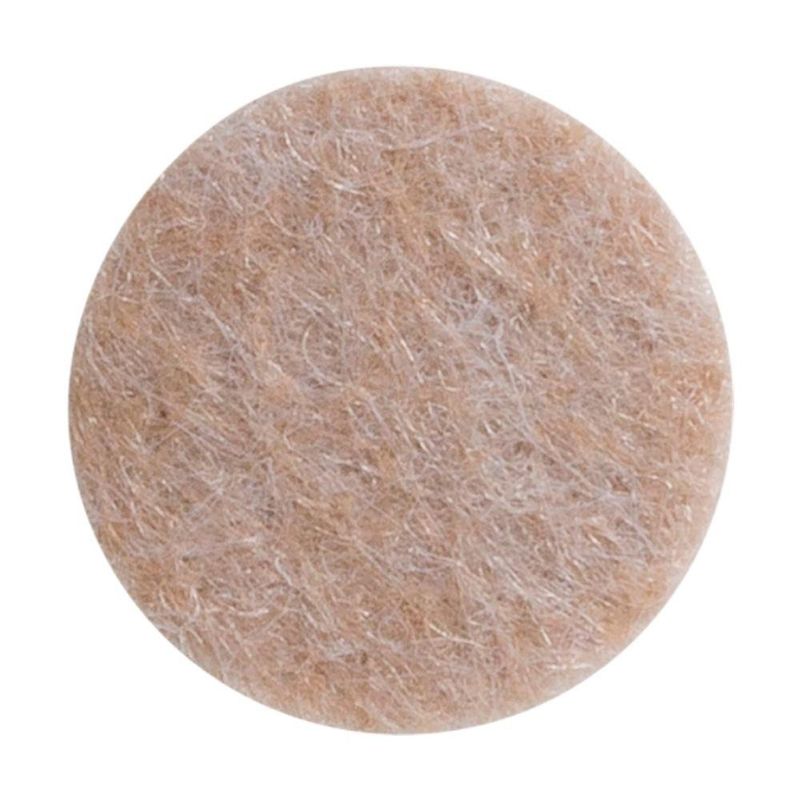Fieltros Adhesivos Redondos de 20 Mm Color Beige 16 Pzas