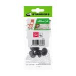 Patines Deslizantes Polipropileno Café de 20 Mm 4 Pzas