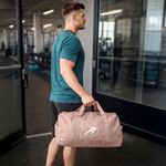 Bolsa Deportiva Tipo Duffel para Gimnasio y Viaje con Correa Color Rosado