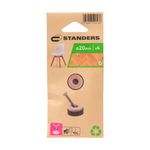 Patines de Fieltro para Clavar de 20 Mm Color Beige 4 Pzas
