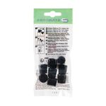Conteras Cuadradas de Plástico Negro 21 x 21 Mm 4 Pzas