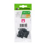 Conteras Redondas PVC Negro de 10 Mm 8 Pzas