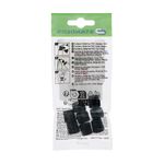 Conteras Redondas PVC Negro de 10 Mm 8 Pzas