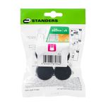 Conteras Redondas PVC Negro de 30 Mm 4 Pzas