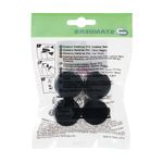 Conteras Redondas PVC Negro de 30 Mm 4 Pzas