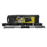 Kit de Barra y Pesas Ajustables de 110 lb con Estuche y Ruedas