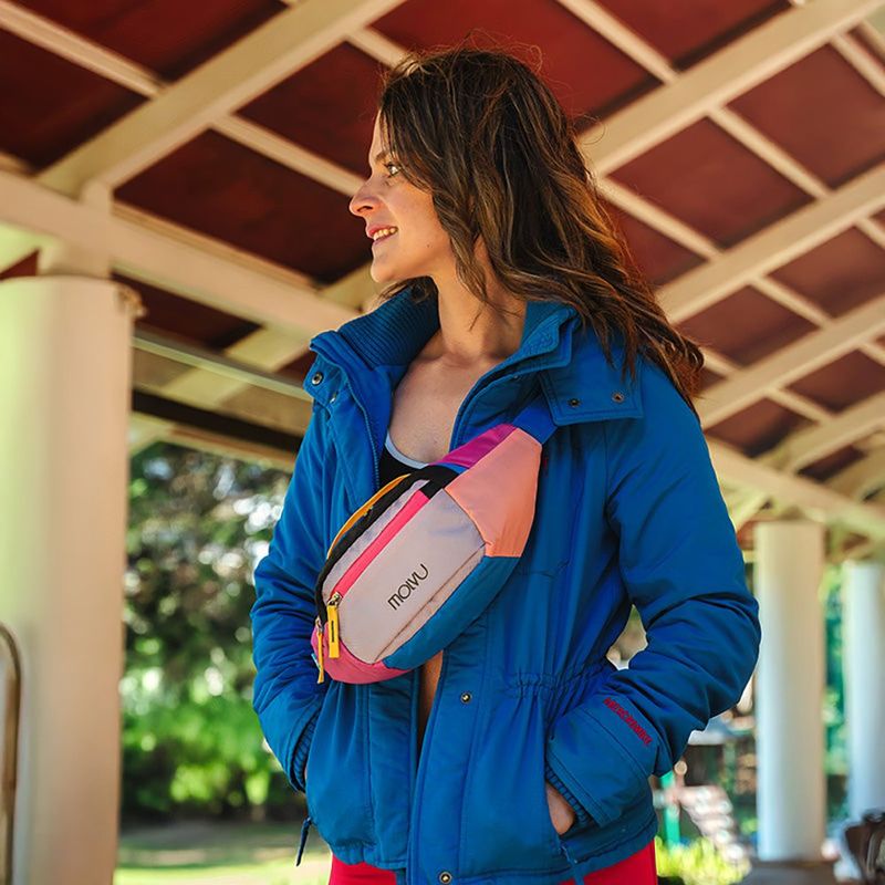 Cangurerita Deportiva Molvu de 1.5 L para Running y Uso Diario Color Rosado