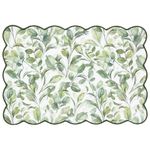 Set de 4 Individuales de Tela Diseño Hojas Verdes 30 x 45 Cm