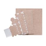 Kit Surtido de Fieltros Adhesivos Color Beige 123 Pzas