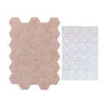 Kit Surtido de Fieltros Adhesivos Color Beige 123 Pzas