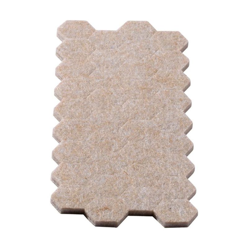 Kit Surtido de Fieltros Adhesivos Color Beige 123 Pzas