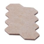 Kit Surtido de Fieltros Adhesivos Color Beige 123 Pzas