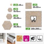 Kit Surtido de Fieltros Adhesivos Color Beige 123 Pzas
