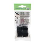 Conteras Cuadradas de Plástico Negro 29 x 29 Mm 4 Pzas