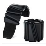 Pesas para Tobillos de Silicona Ajustables de 2 Lb para Entrenamiento Negro