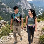 Cangurerita Deportiva Molvu de 1.5 L para Running y Uso Diario Color Negro y Rosa