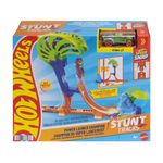 Pista Gira y Salta Hot Wheels Stunt Tracks Power Launch con Auto de 1:64
