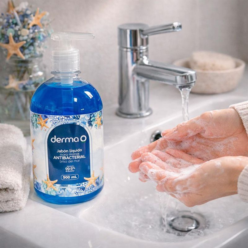 Jabón Líquido Antibacterial para Manos Aroma Brisa del Mar de 500 ml