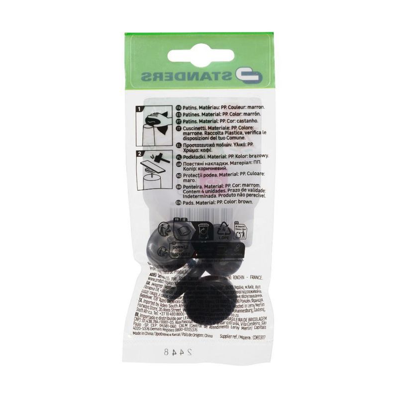 Patines Deslizantes de Teflon de 25 Mm 4 Pzas