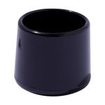 Tacos para Patas Redondas PVC Negro de 20 Mm 4 Pzas