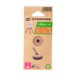 Patines de Fieltro para Clavar de 24 Mm Color Beige 4 Pzas