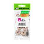 Patines de Fieltro para Clavar de 24 Mm Color Beige 4 Pzas