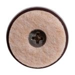 Patines de Fieltro para Clavar de 24 Mm Color Beige 4 Pzas