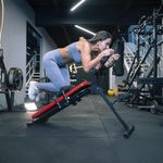 Banca de Abdominales Abs Slider 2 en 1 con Riel Deslizante Plegable