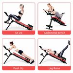Banca de Abdominales Abs Slider 2 en 1 con Riel Deslizante Plegable