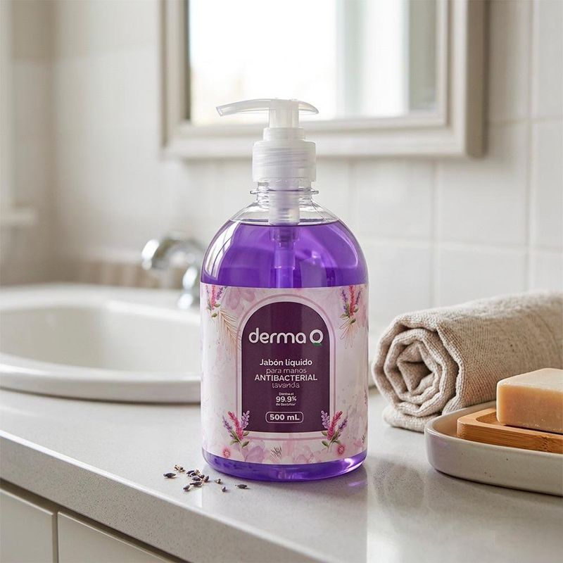 Jabón Líquido Antibacterial para Manos Aroma Lavanda de 500 ml
