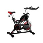 Bicicleta de Spinning con Volante de Inercia para Cardio y Entrenamiento Indoor Color Rojo