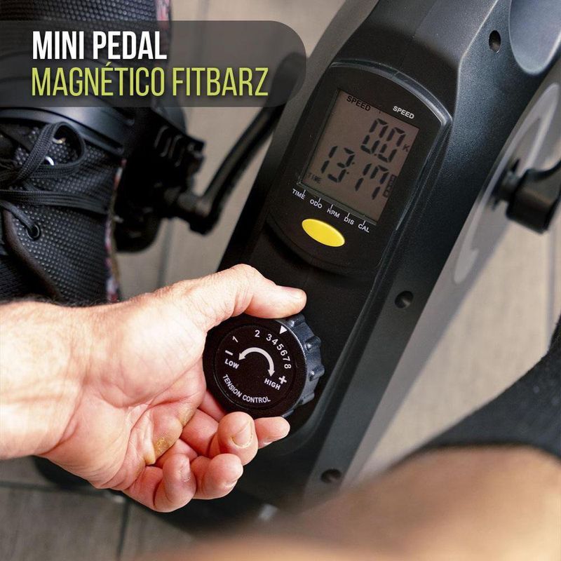 Mini Pedal Magnético para Brazos y Piernas con Monitor LCD y Resistencia Ajustable